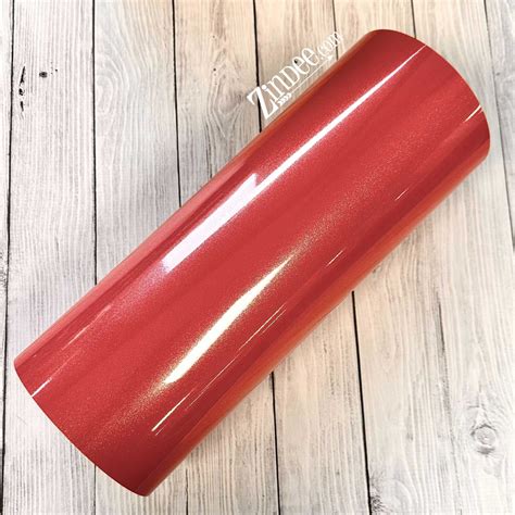 Cricut Shimmer Vinyl 30x120cm (Red); Ideal for indoor projects like glassware, shower doors, mugs, and more; Lies flat without tunneling or bubbling for a perfect cut; Easy to weed, effortless to apply